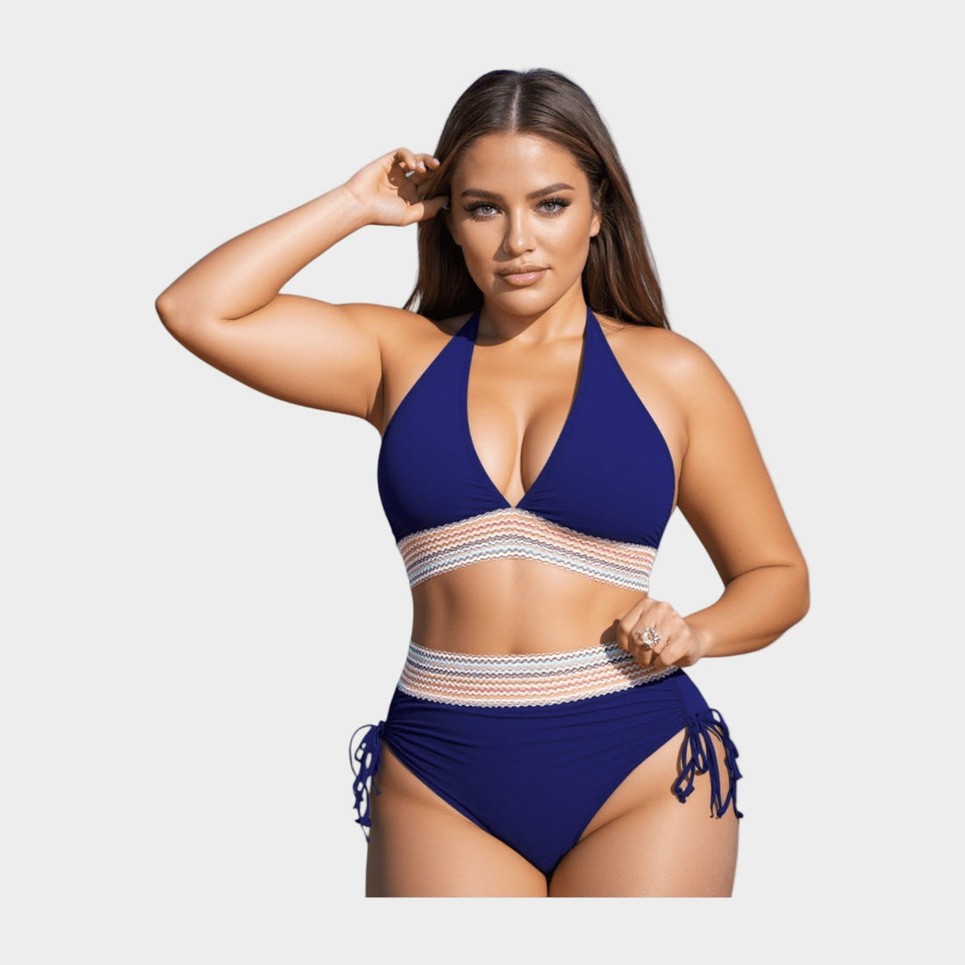 Bikini with Knitted Detail and High-Waisted Bottom Jasmine's Boutique Australia