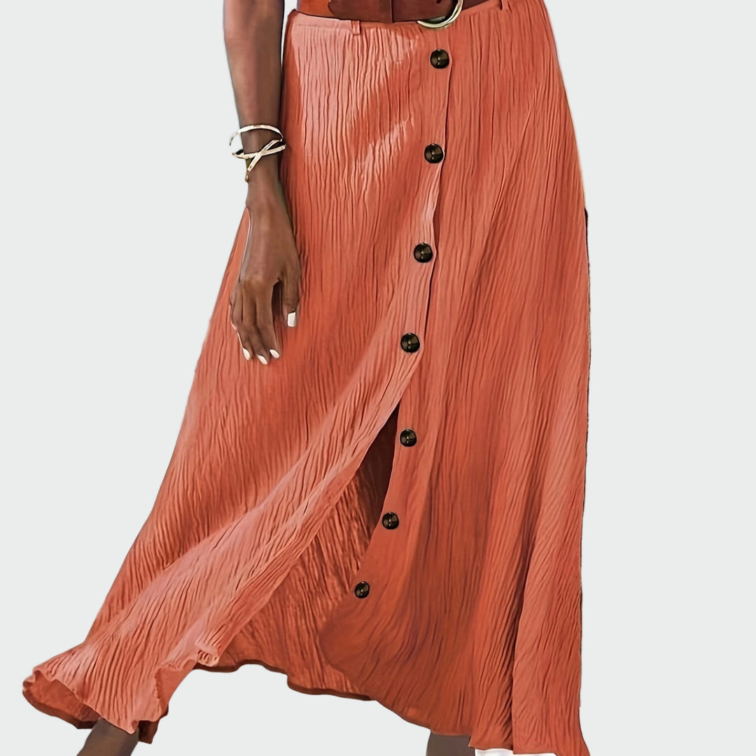 Button-Front Maxi Skirt Jasmine's Boutique Australia