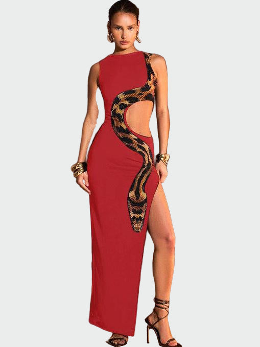 Slim Fit Split Back Maxi Dress Jasmine's Boutique Australia