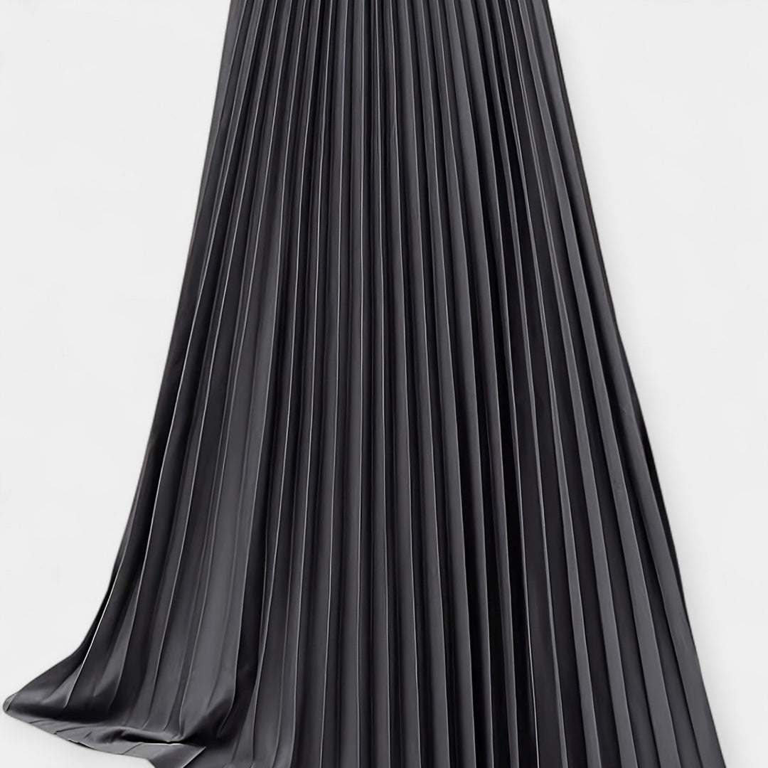 Long Pleated Satin Skirt Jasmine's Boutique Australia