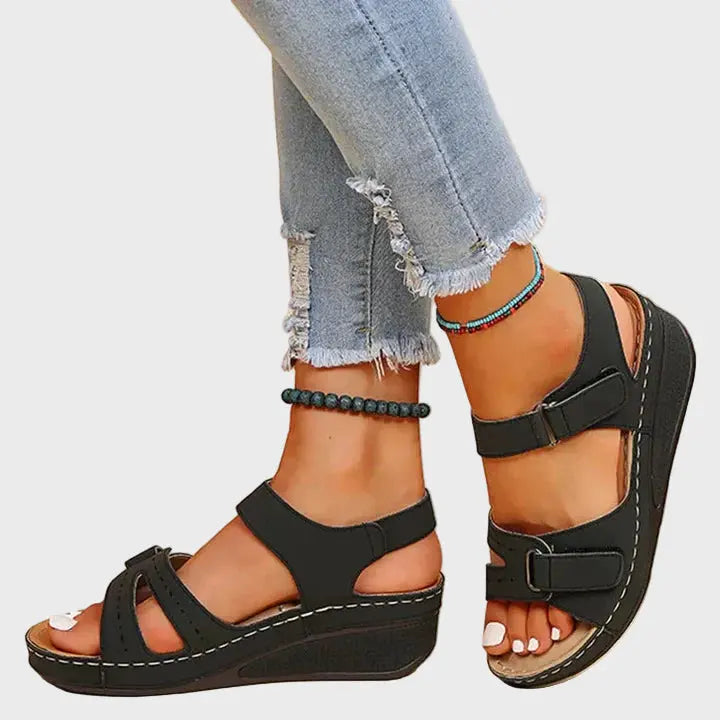 Elevia Comfort Wedge Sandals Jasmine's Boutique Australia