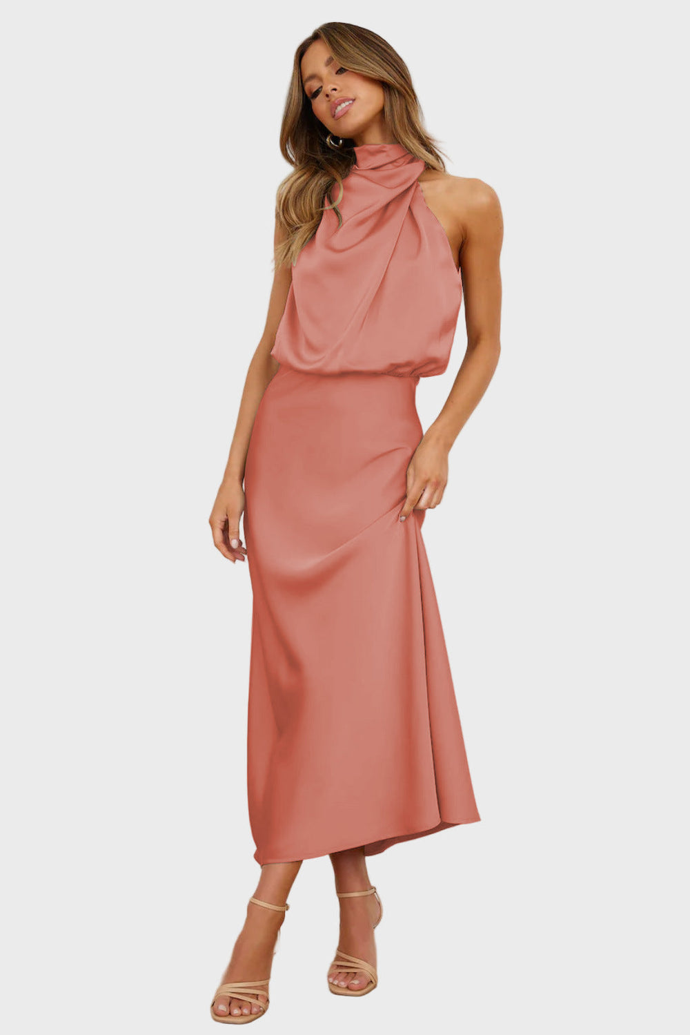 Grace High-Neck Midi Dress Jasmine's Boutique Australia