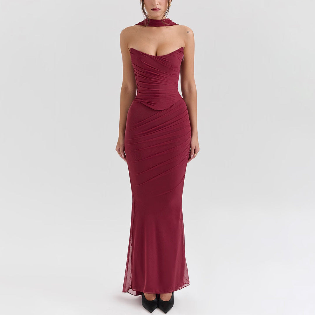 Purple Strapless Bustier and Skirt Set Jasmine's Boutique Australia