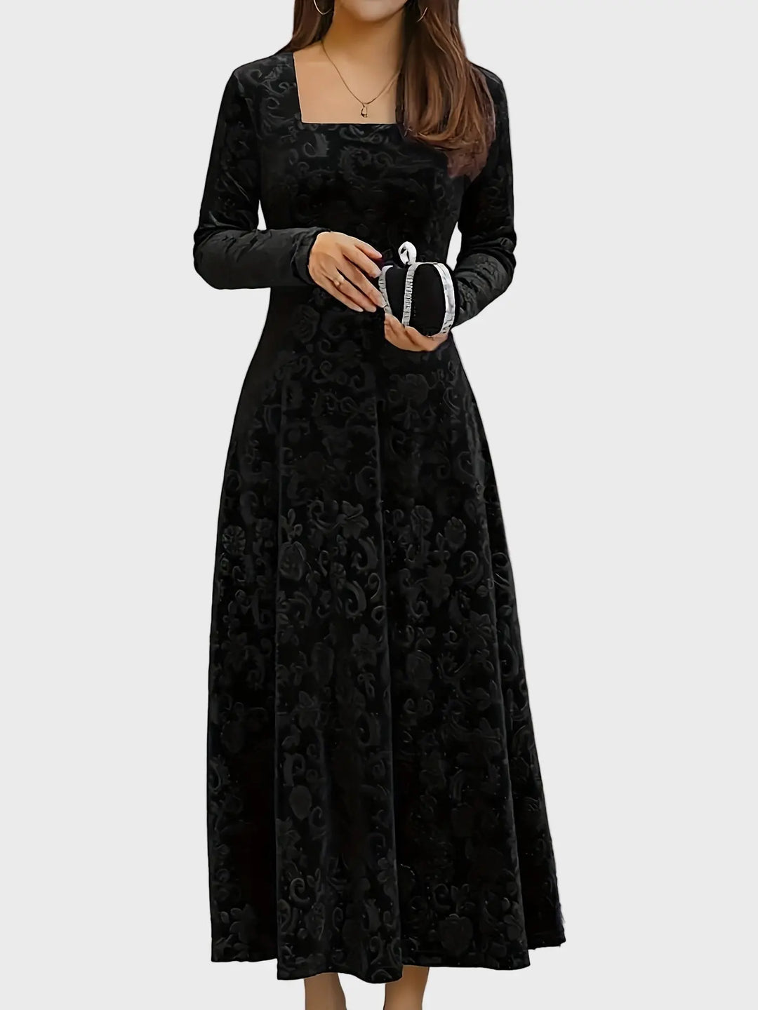 Crimson Elegance Velvet Maxi Dress Jasmine's Boutique Australia