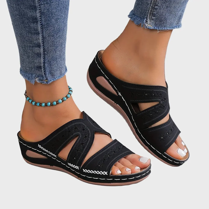 Coastal Breeze Cutout Sandals Luxe-london.uk