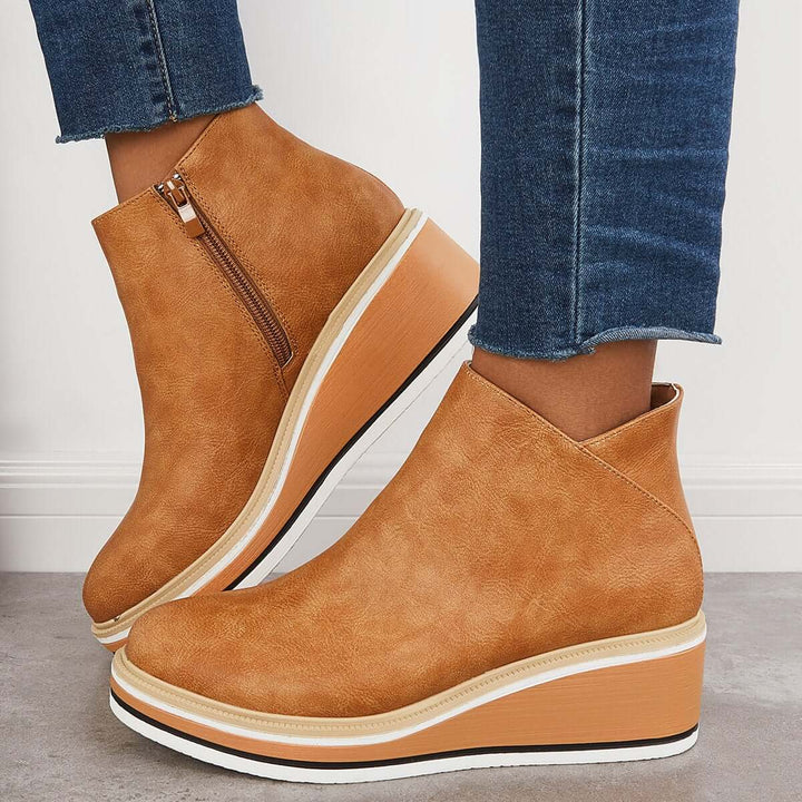 Eclipse Rise Wedge Ankle Boots Jasmine's Boutique Australia