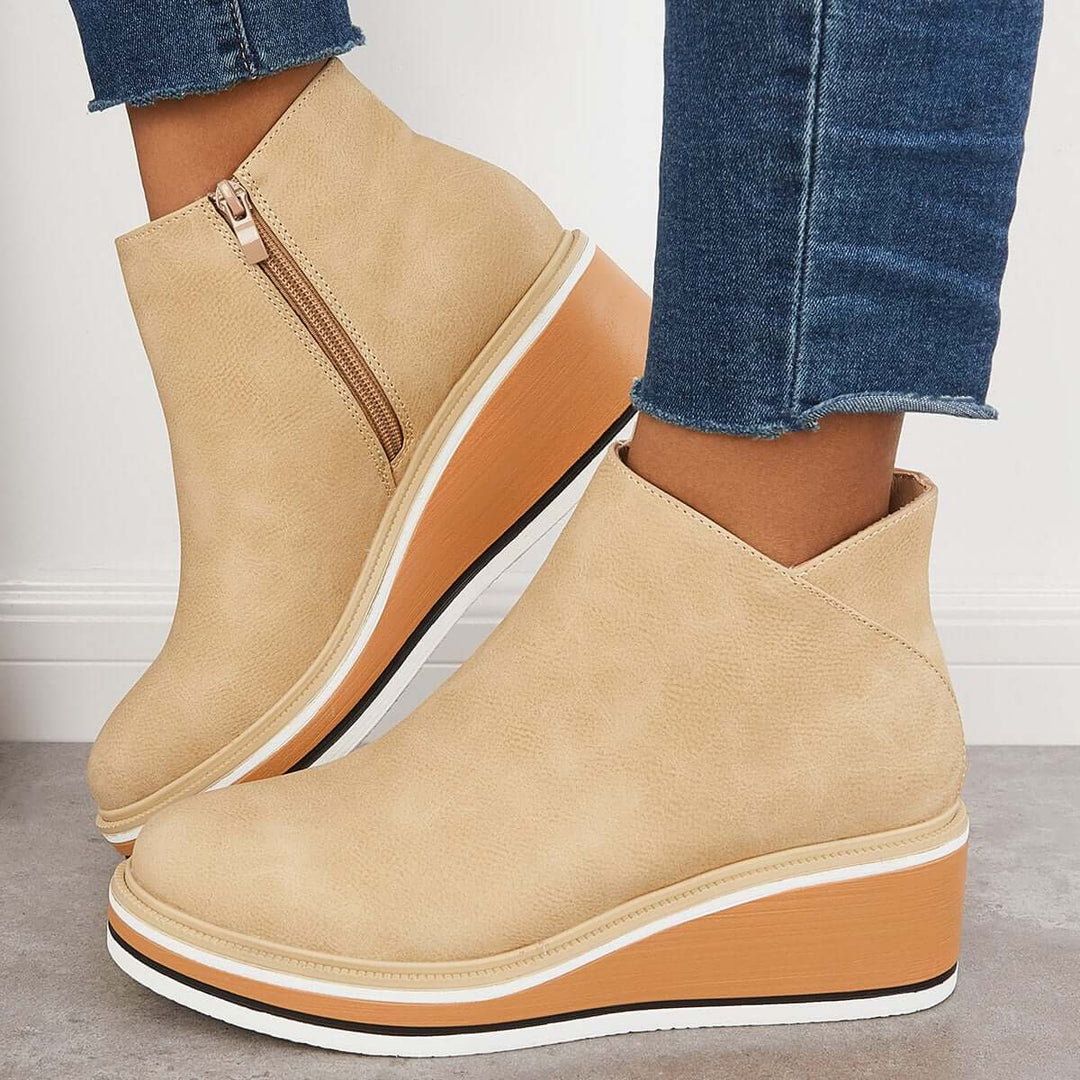 Eclipse Rise Wedge Ankle Boots Jasmine's Boutique Australia