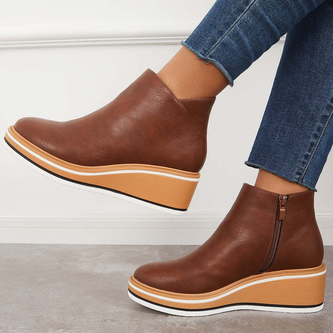 Eclipse Rise Wedge Ankle Boots Jasmine's Boutique Australia