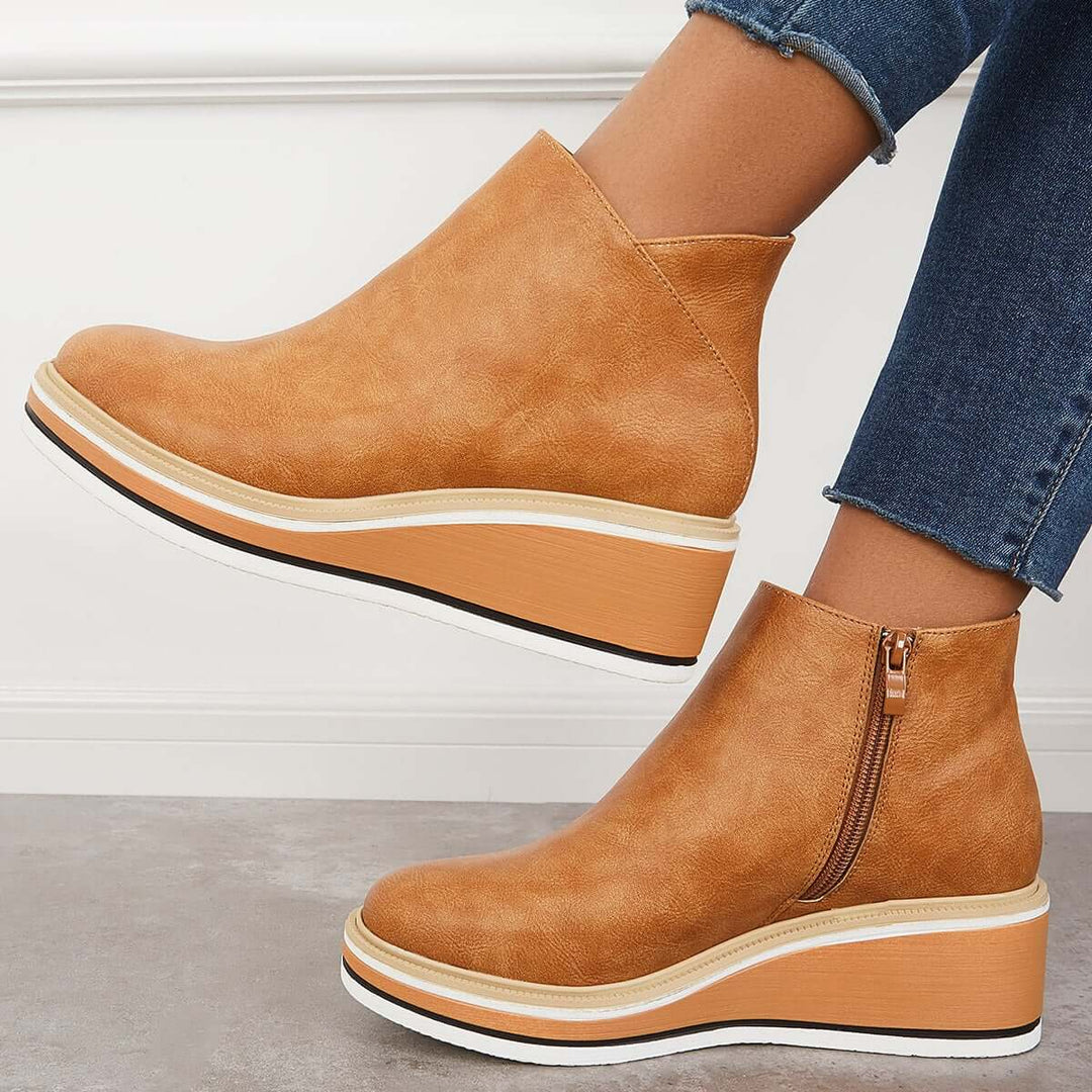 Eclipse Rise Wedge Ankle Boots Jasmine's Boutique Australia