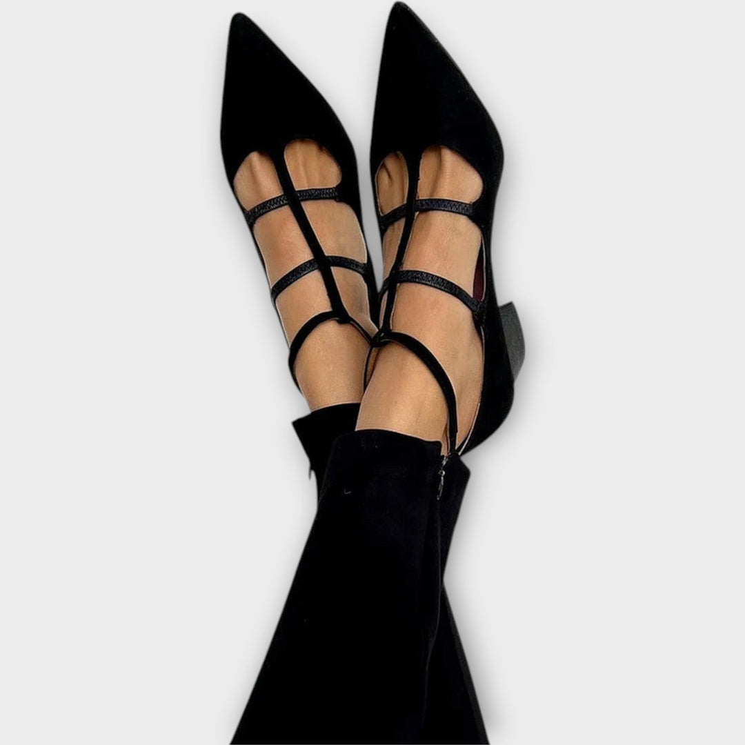 Pointed Toe Heels with Crisscross Straps Jasmine's Boutique Australia