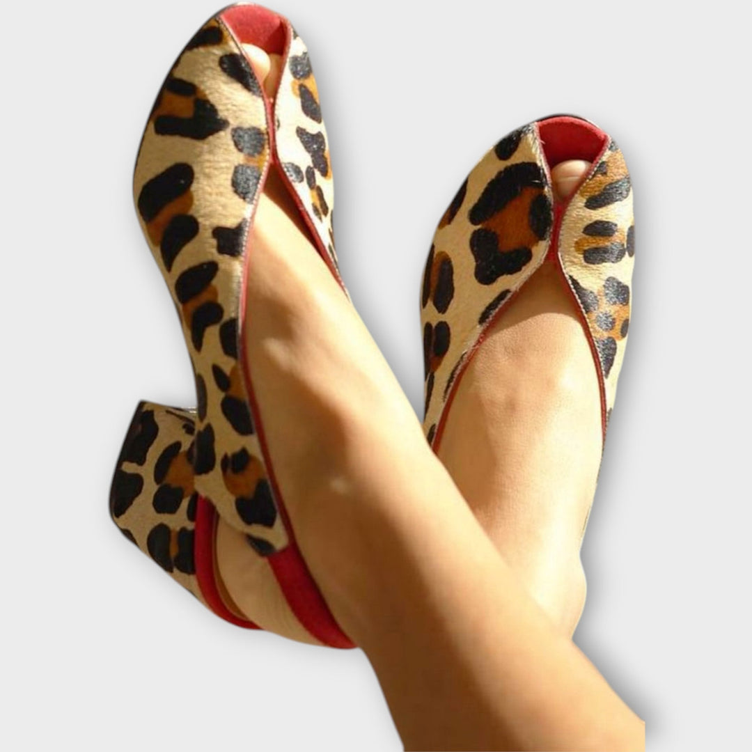 Heeled Sandals in Leopard Print Design Jasmine's Boutique Australia