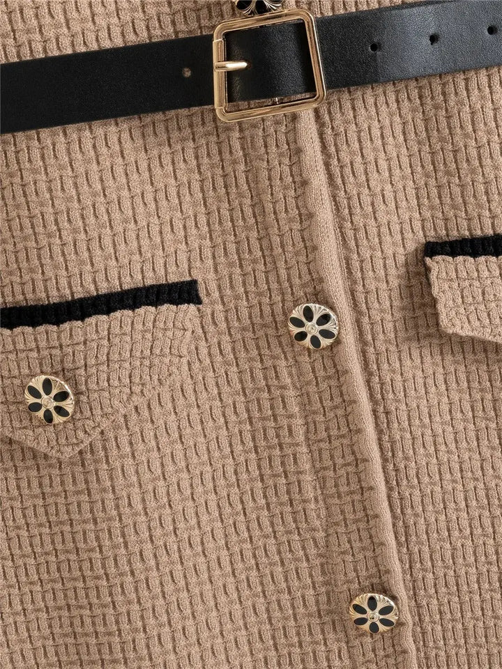 Classic Harmony Contrast-Trim Dress Jasmine's Boutique Australia