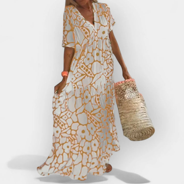 Airy Summer Dress with Pattern Jasmine's Boutique Australia