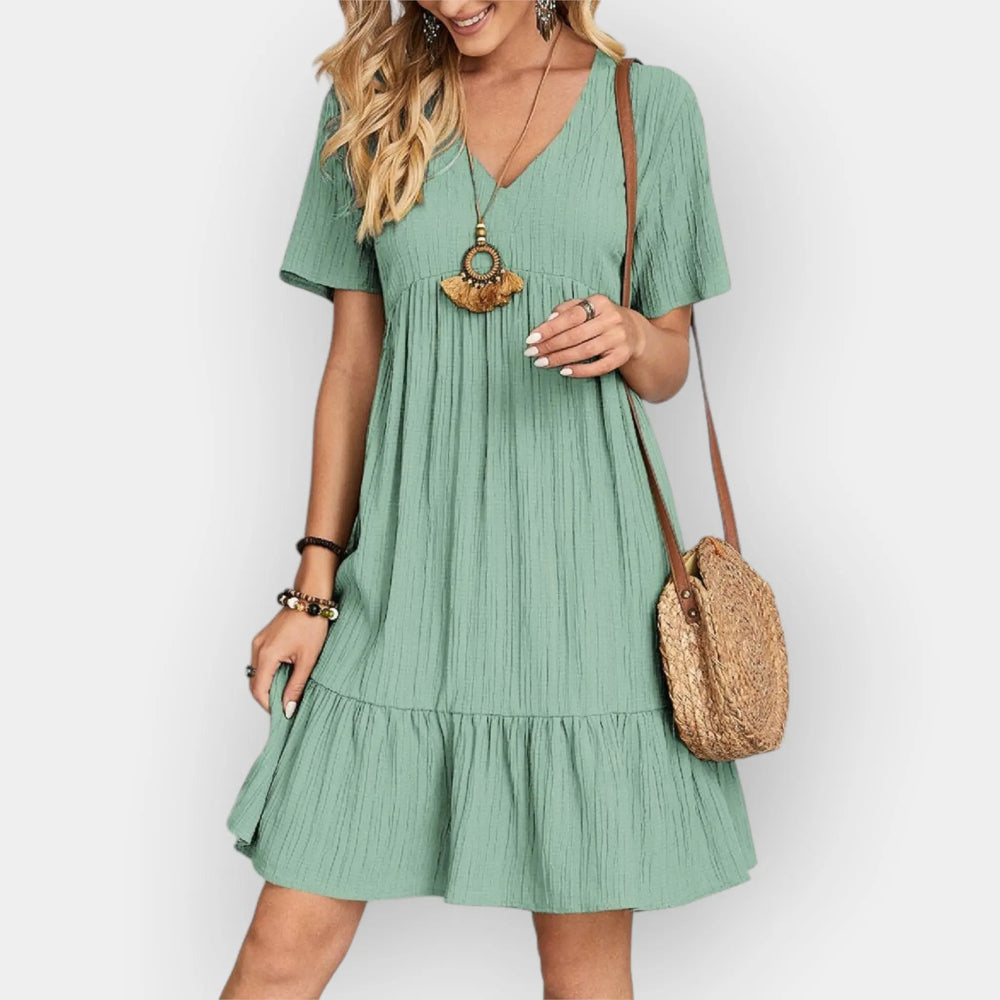 Midi Dress with V Cut Jasmine's Boutique Australia