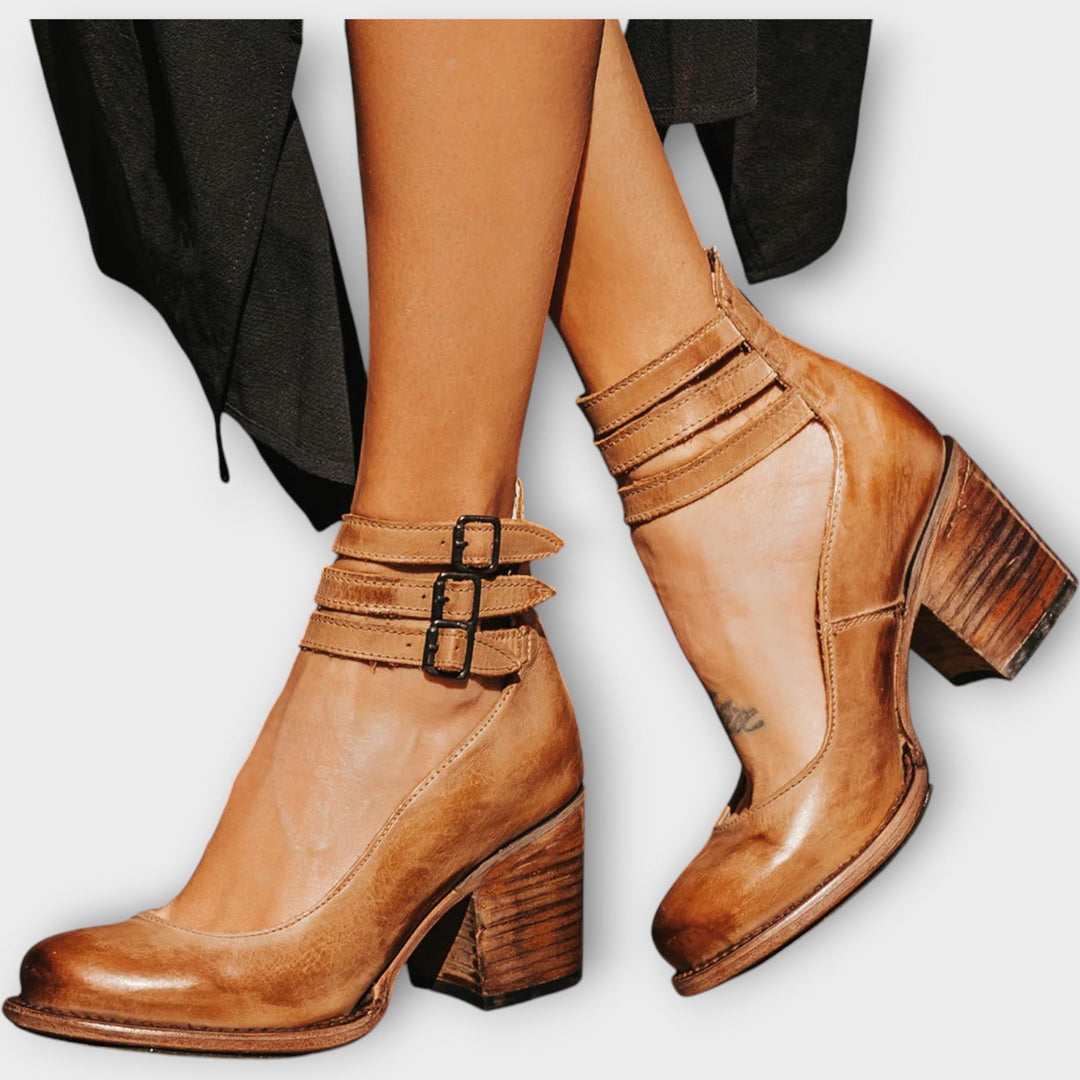 Shoes with Multiple Straps and Thick Heel Jasmine's Boutique Australia