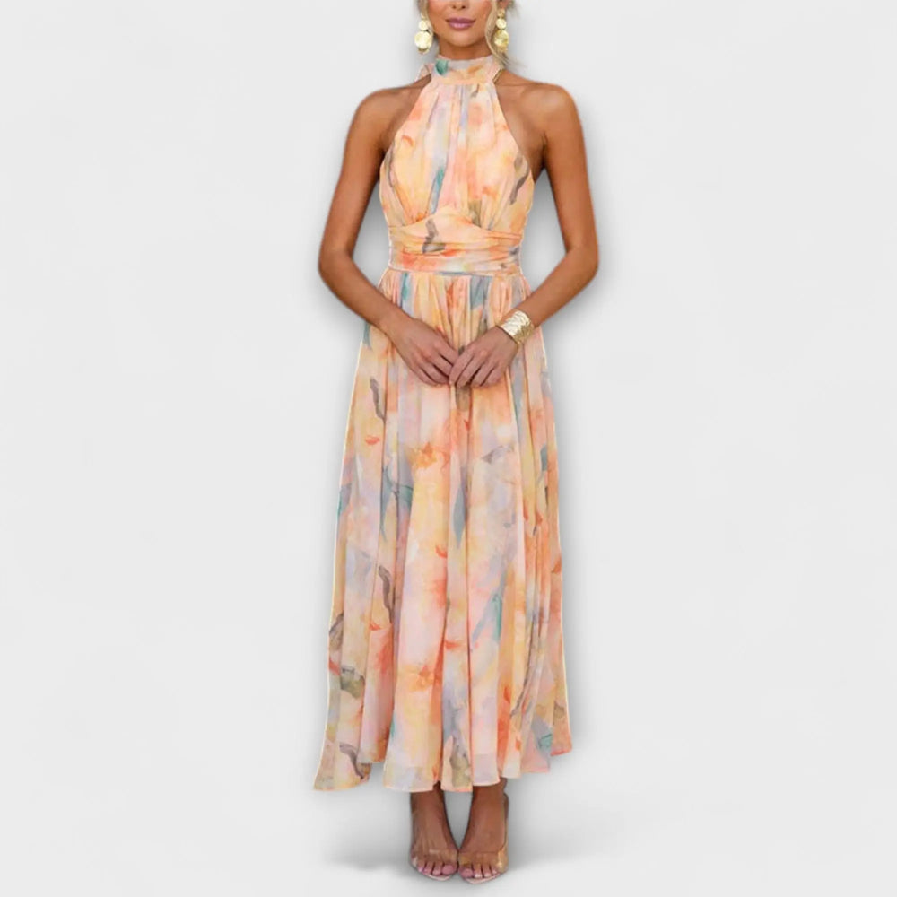 Maxi Dress with Watercolor Jasmine's Boutique Australia