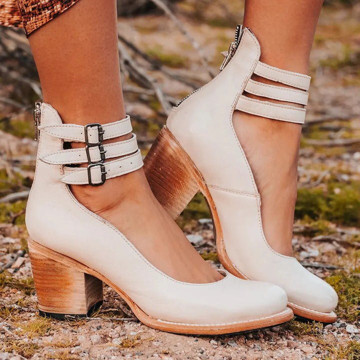 Verona Vintage Double-Strap Heels Jasmine's Boutique Australia