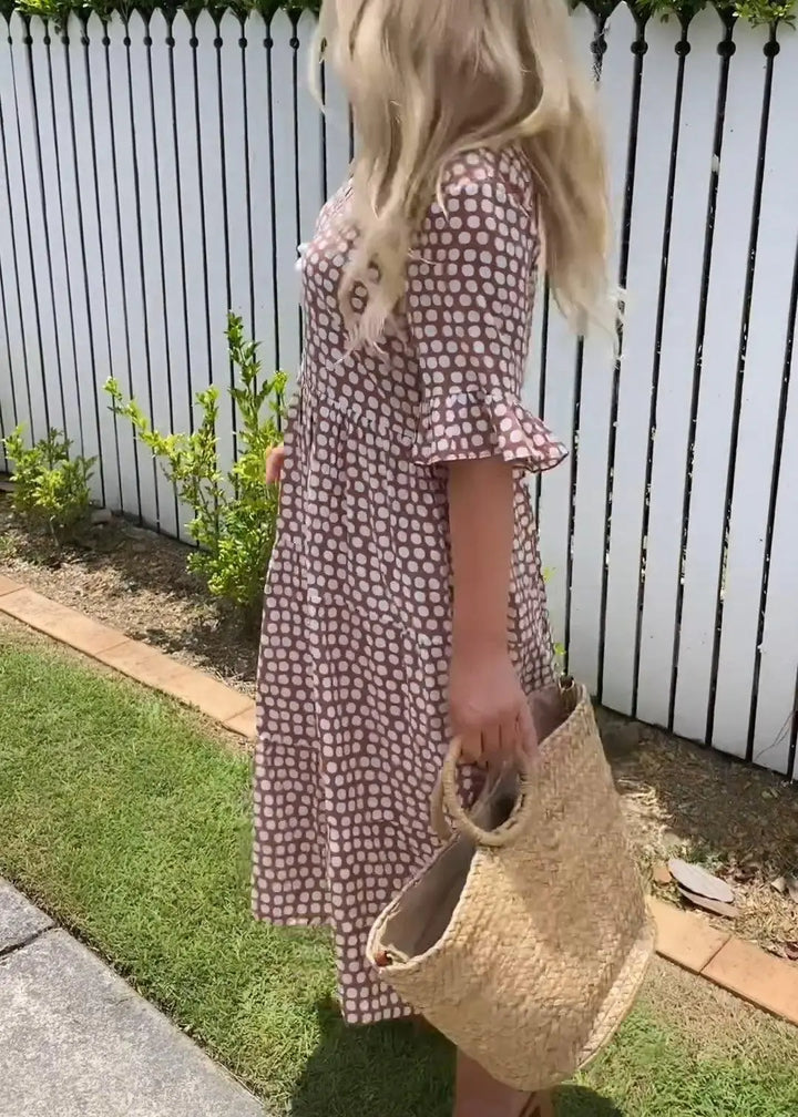 Breezy Polka Dot Midi Dress Jasmine's Boutique Australia