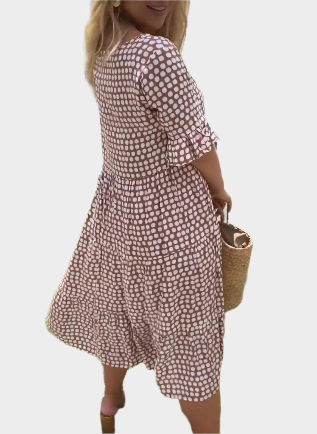 Midi Dress with Elegant Stripes Jasmine's Boutique Australia