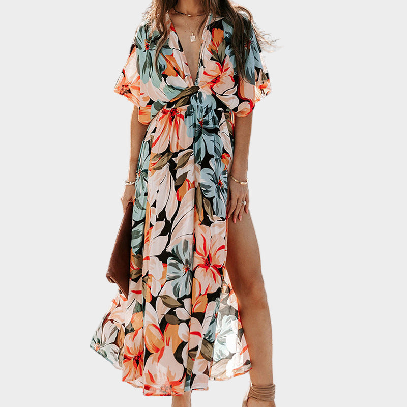 High Slit Neckline Dress Jasmine's Boutique Australia