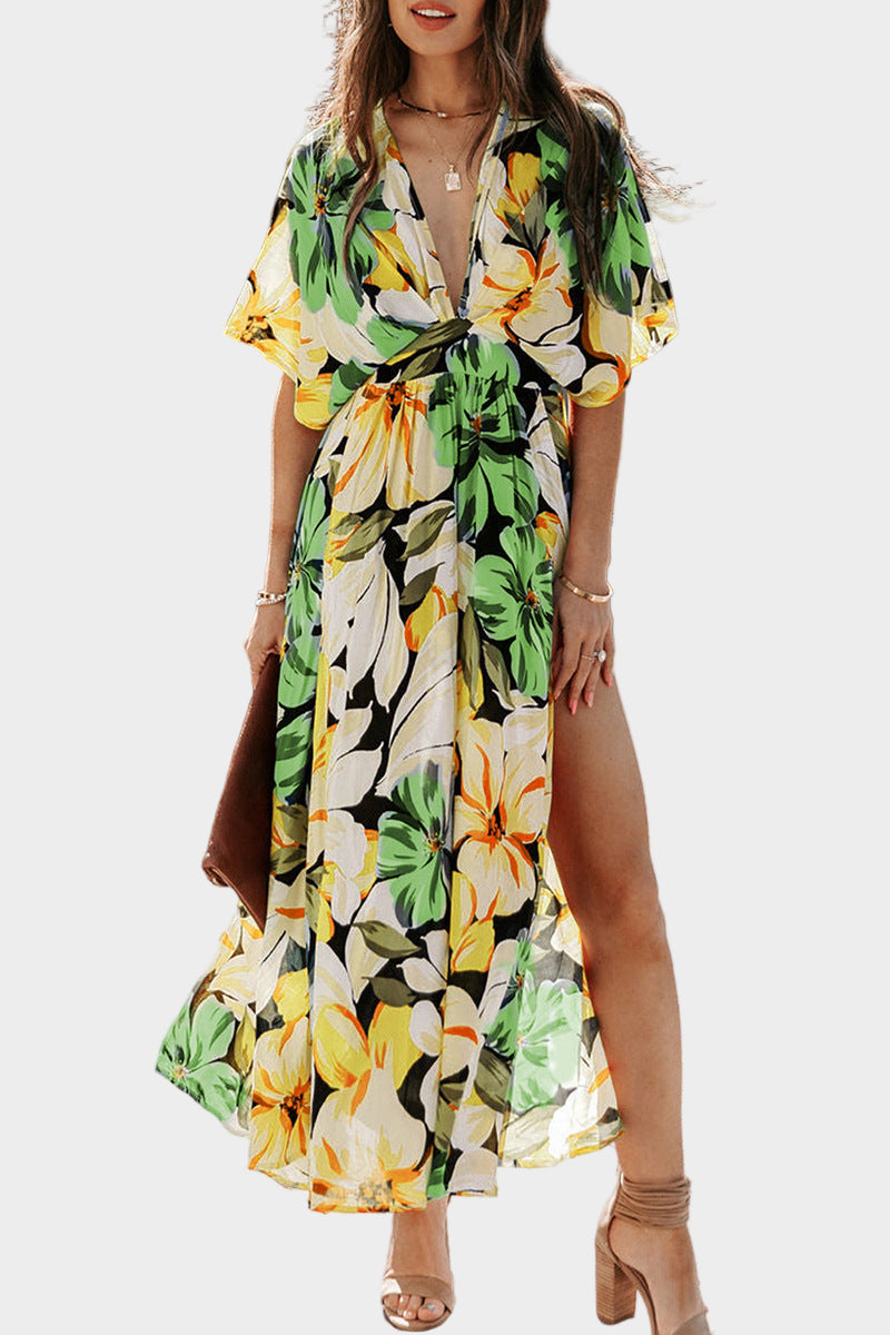 High Slit Neckline Dress Jasmine's Boutique Australia
