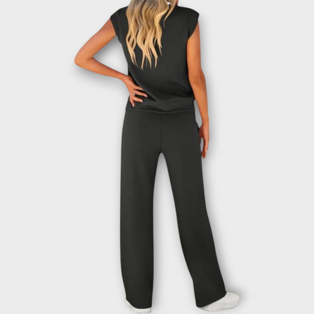 Sleeveless top and pants set with drawstring Jasmine's Boutique Australia