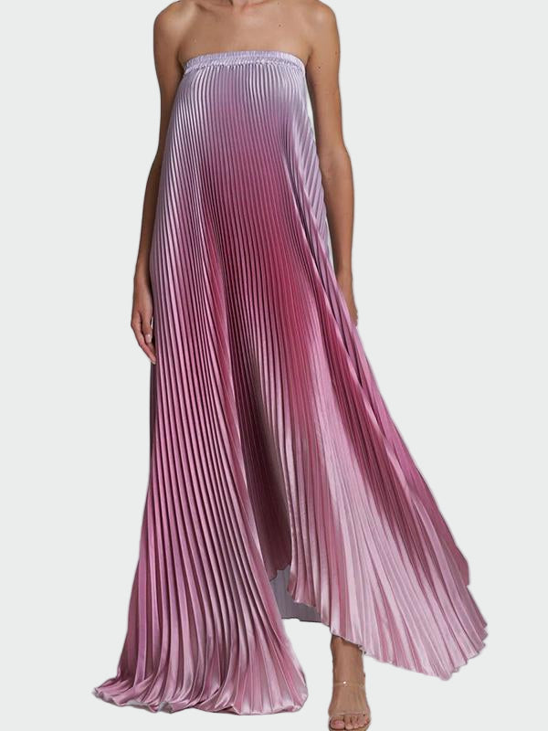 Gradient Strapless Pleated Dress Jasmine's Boutique Australia
