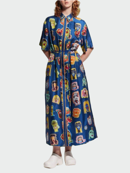 Graffiti Print Midi Dress Jasmine's Boutique Australia