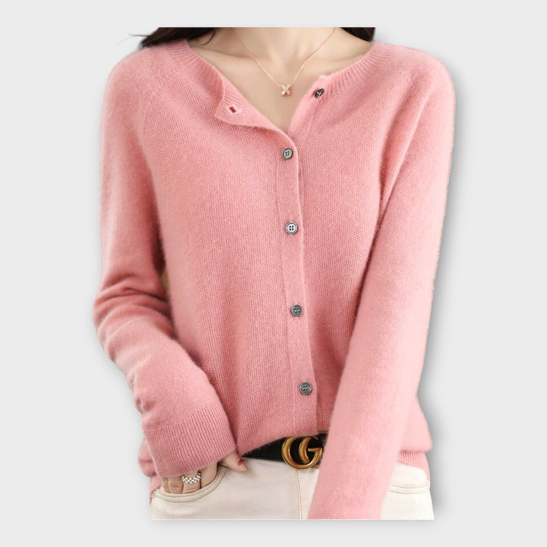 Elegant Buttoned Cardigan Liora Lane Boutique