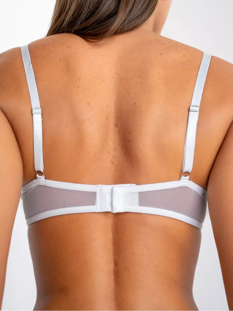 Pure Allure White Sheer Floral Lingerie Set Jasmine's Boutique Australia