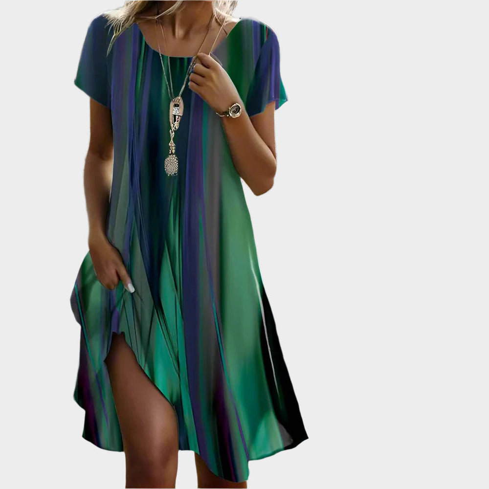 Summer Dress with O-Neck and Mid-Length Jasmine's Boutique Australia