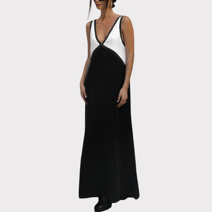 Diamond | Lightweight V-Neck Maxi Dress Liora Lane Boutique