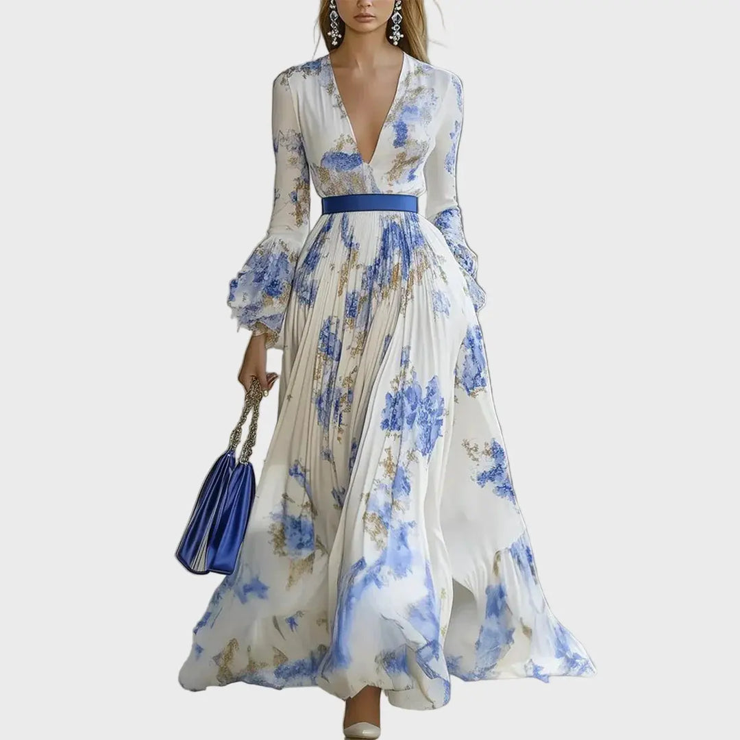 Dazzling White Floral Print Maxi Dress Jasmine's Boutique Australia