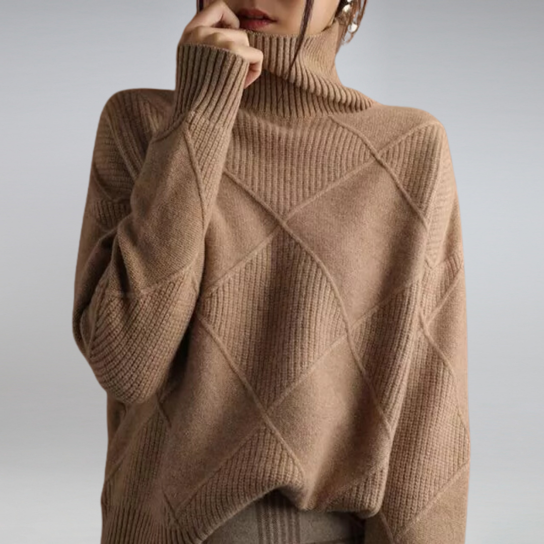 Deborah | Casual Knitted Sweater  Liora Lane Boutique  Brown / 3XL 39.95