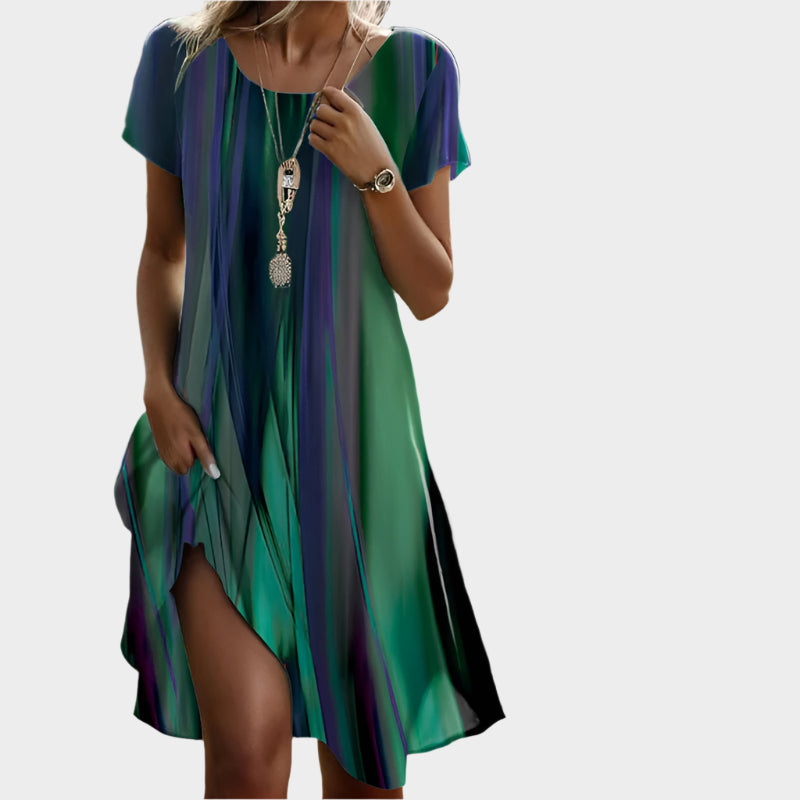 Summer Dress with O-Neck and Mid-Length Jasmine's Boutique Australia