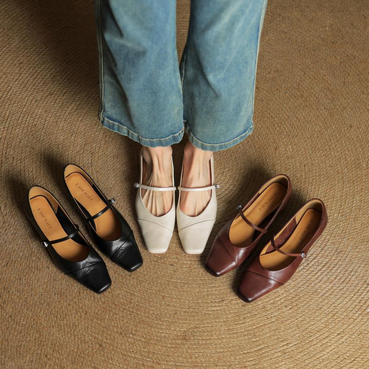 Velin Genuine Leather Pumps  Liora Lane Boutique