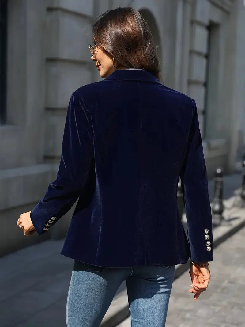 Luxe Velvet Tailored Blazer Jasmine's Boutique Australia