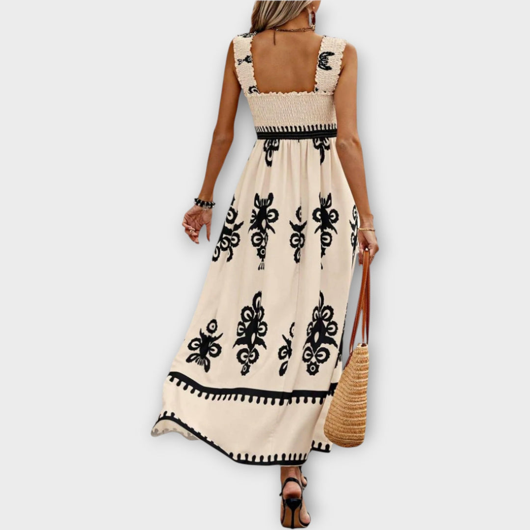Stylish Beach Dress with Square Neckline Jasmine's Boutique Australia