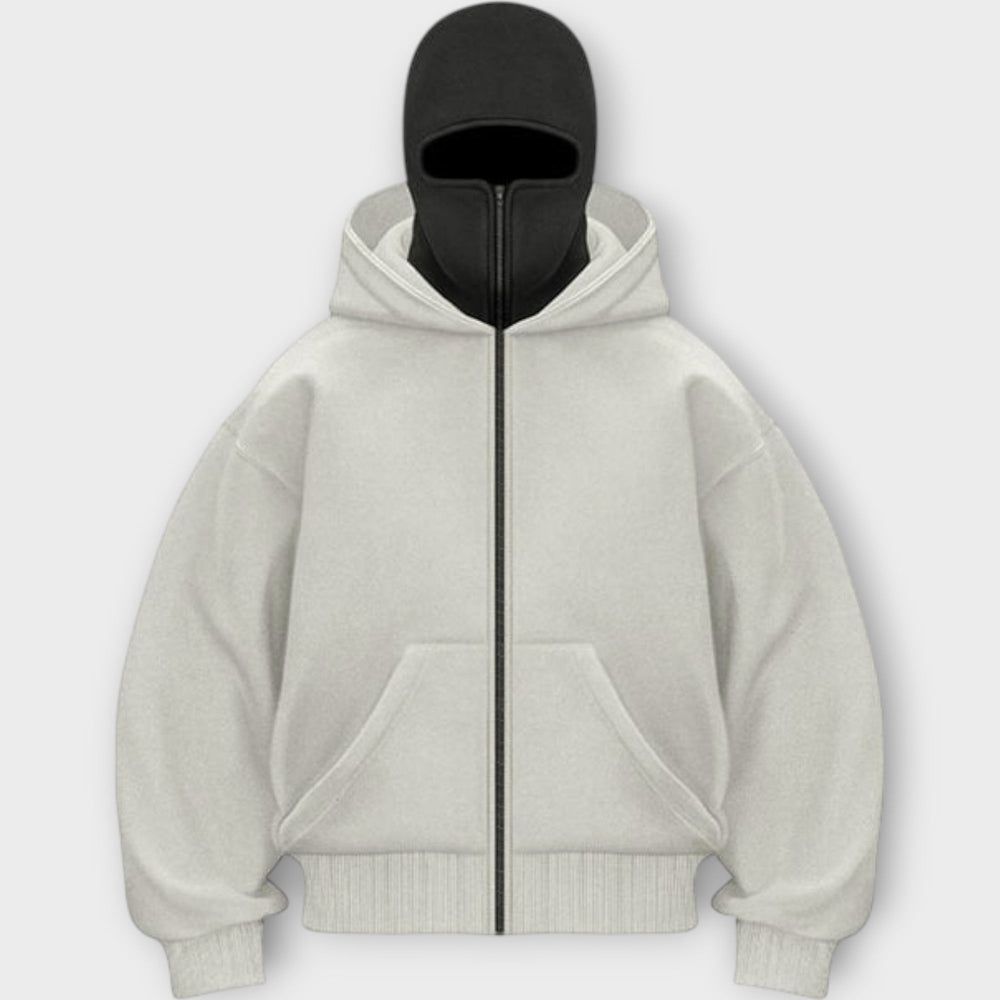 Hooded Sweatshirt with Front Zipper Liora Lane Boutique