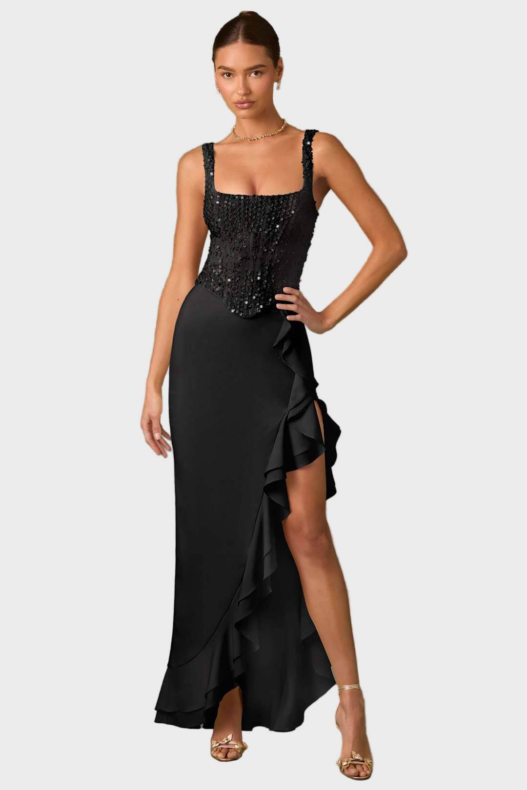 Glow Ruffle High-Low Dress Jasmine's Boutique Australia