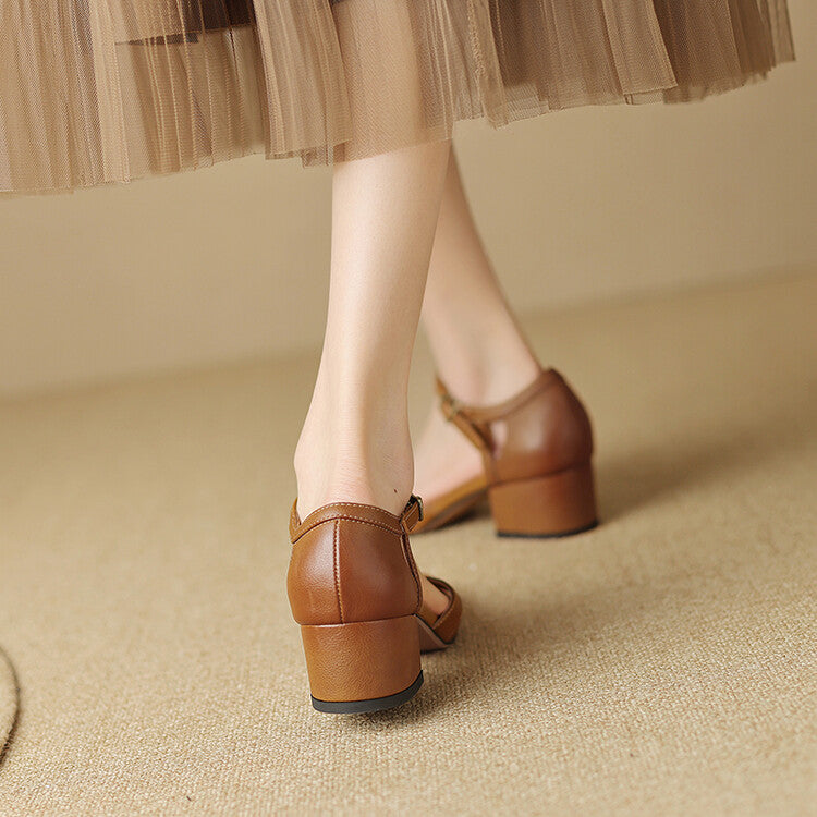 Zolain Genuine Leather Sandals  Liora Lane Boutique