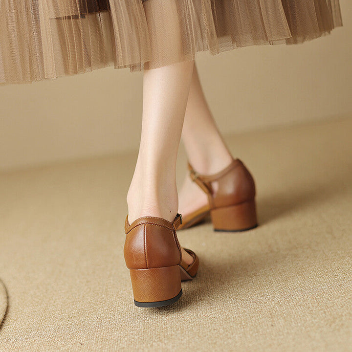 Zolain Genuine Leather Sandals  Liora Lane Boutique