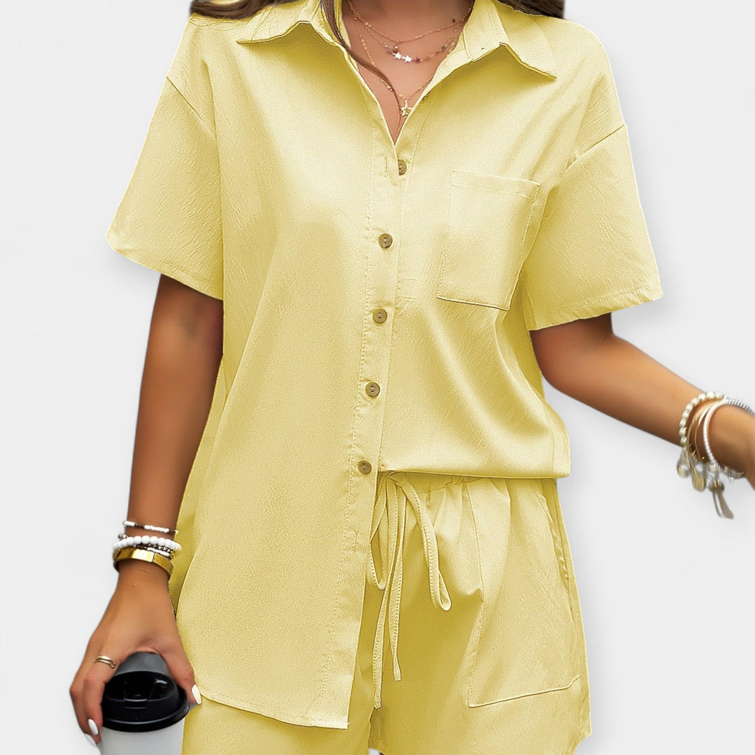 Comfortable Shirt and Shorts Set Jasmine's Boutique Australia