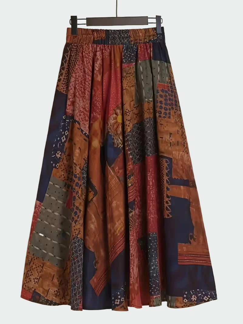 Vintage Patchwork Midi Skirt Jasmine's Boutique Australia