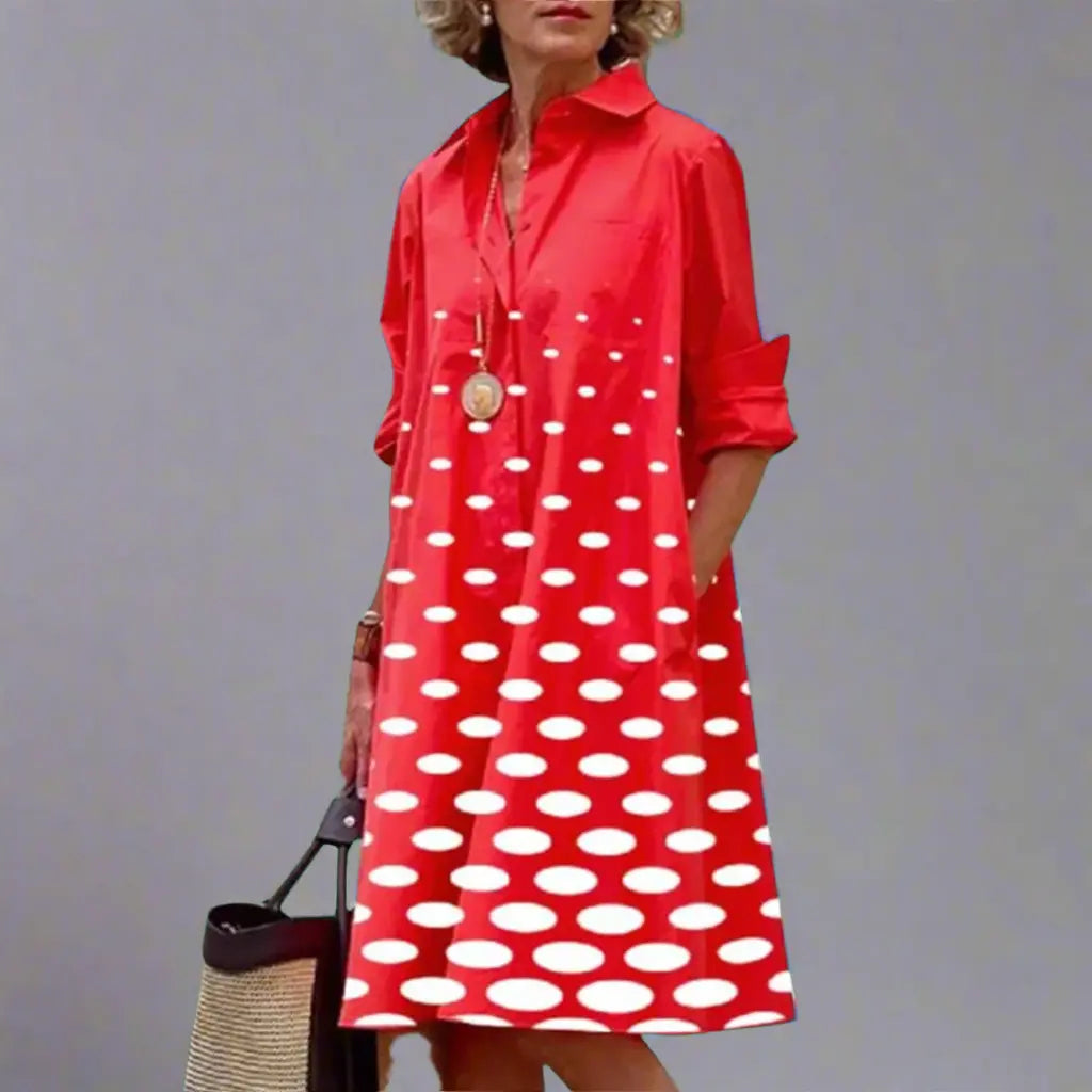 Handmade Midi Dress with Polka Dot Design Jasmine's Boutique Australia