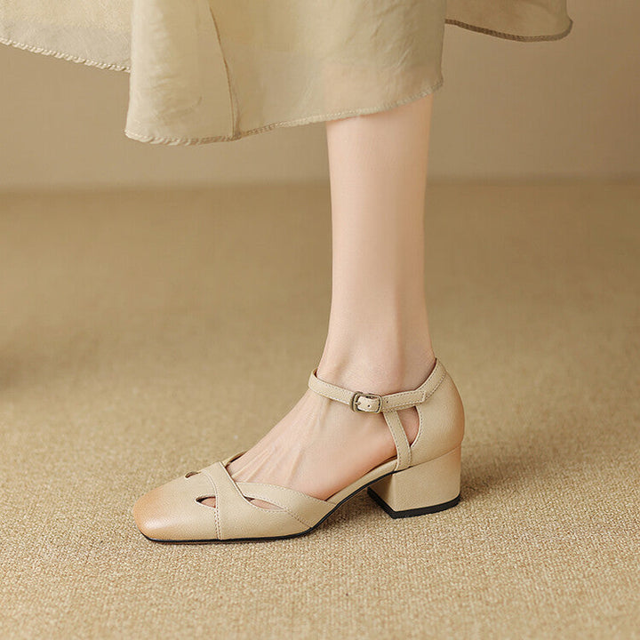 Zolain Genuine Leather Sandals  Liora Lane Boutique