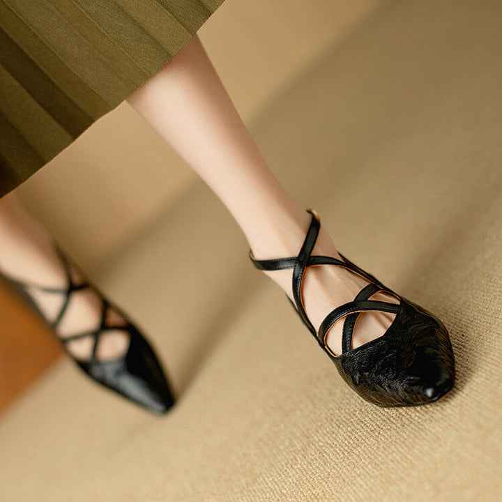 Lira Genuine Leather Heels  Liora Lane Boutique