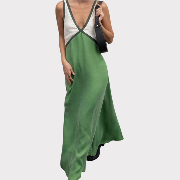 Diamond | Lightweight V-Neck Maxi Dress Liora Lane Boutique