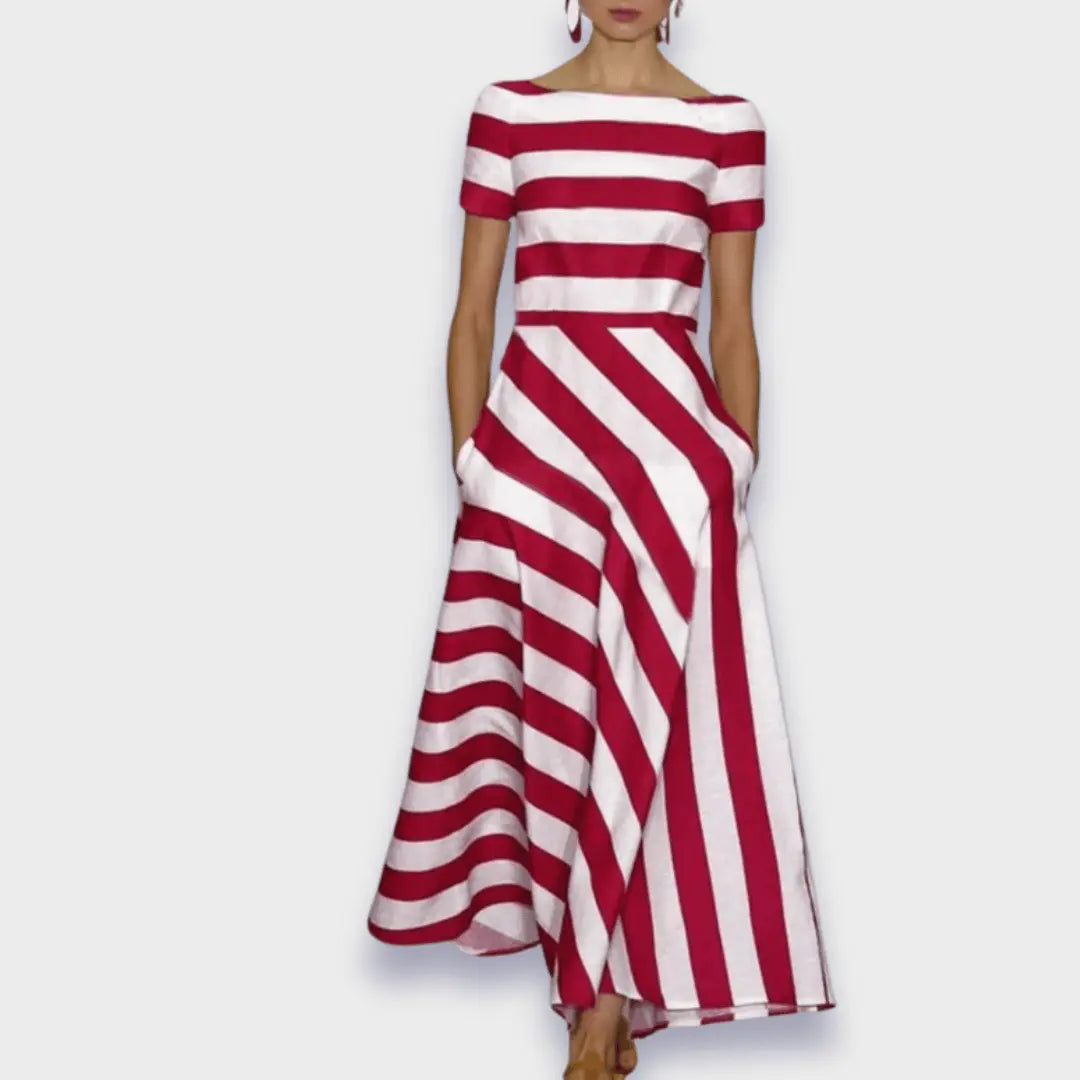 Handmade Striped Long Dress Jasmine's Boutique Australia