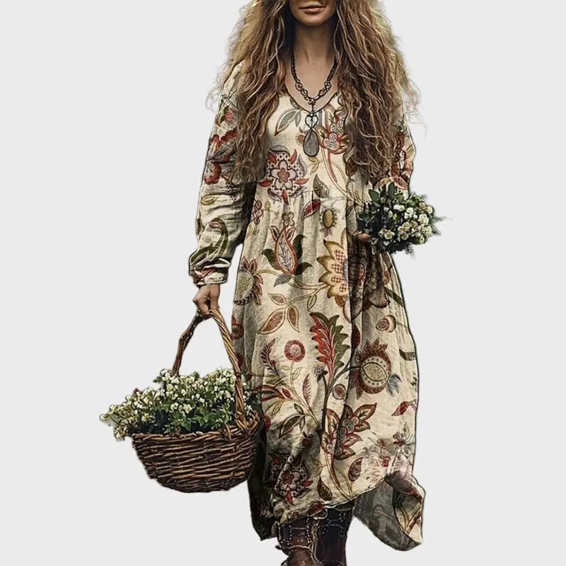 Woodland Bloom Bohemian Maxi Dress Jasmine's Boutique Australia